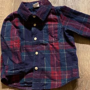 Baby boy button down shirt 6-12 months